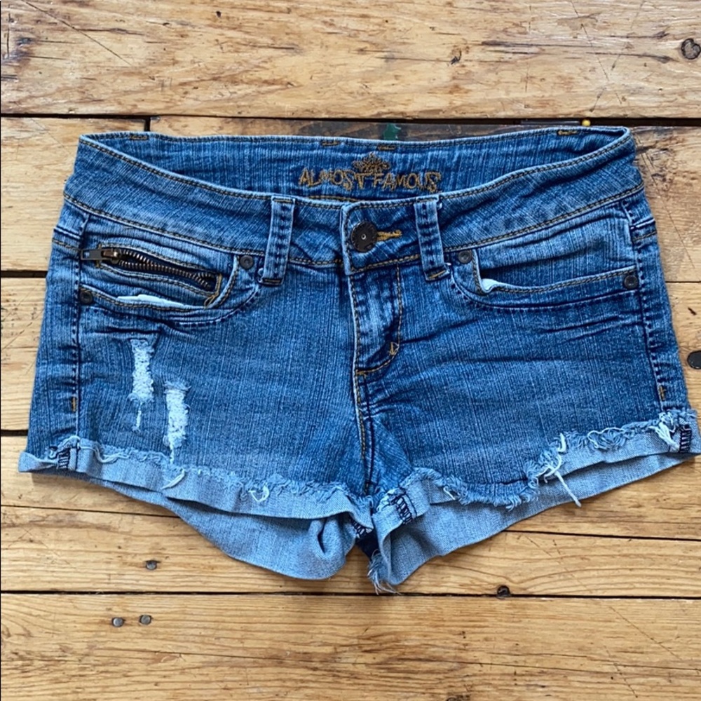 Almost famous jean shorts